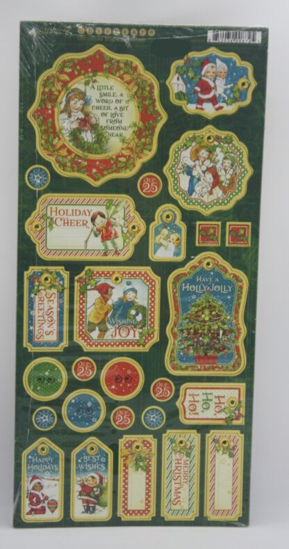 Graphic 45 Cristmas Magic Chipboard