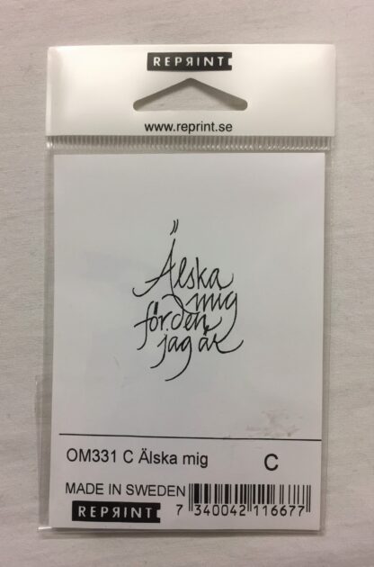 Omonterad Stämpel Reprint Älska mig