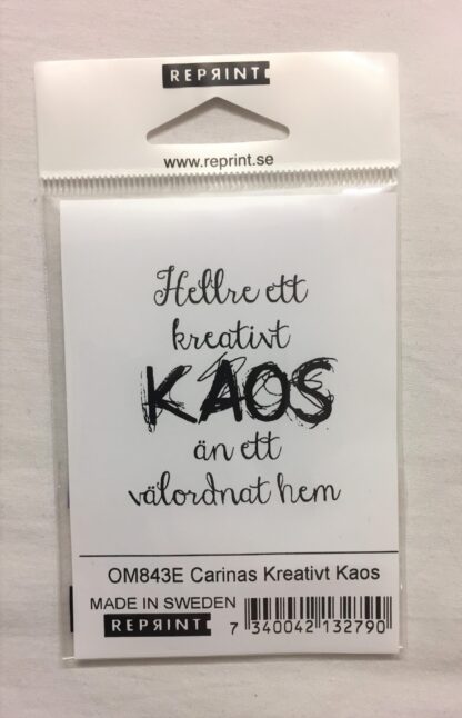 Omonterad stämpel Reprint Hellre ett kreativt kaos