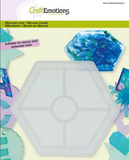 Silikonform hexagon
